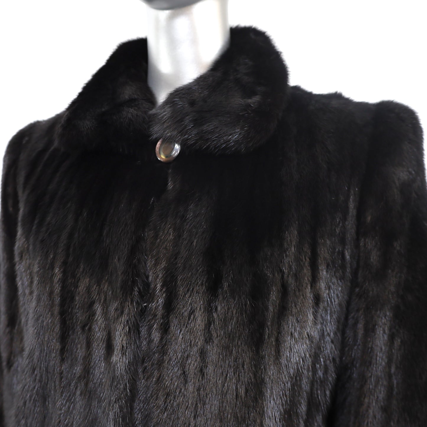 Black Mink Coat- Size M