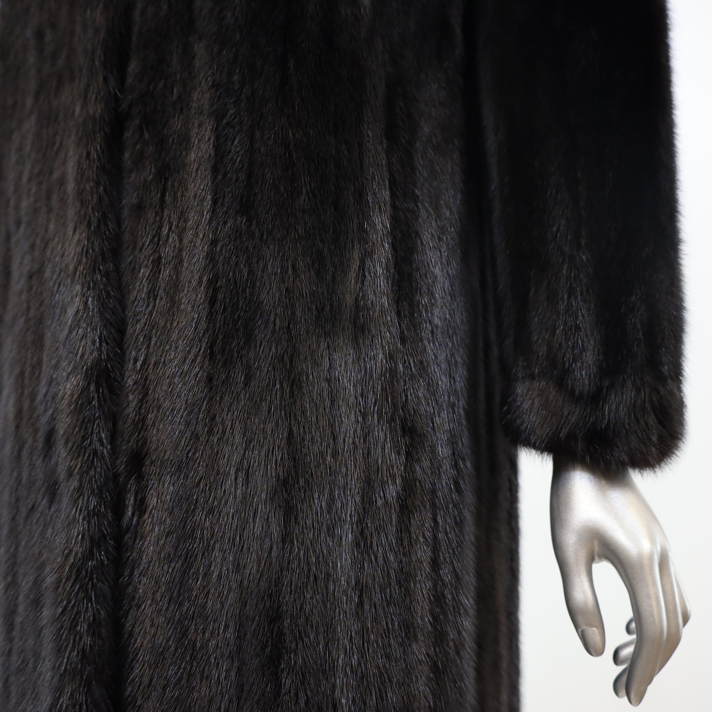 Black Mink Coat- Size M