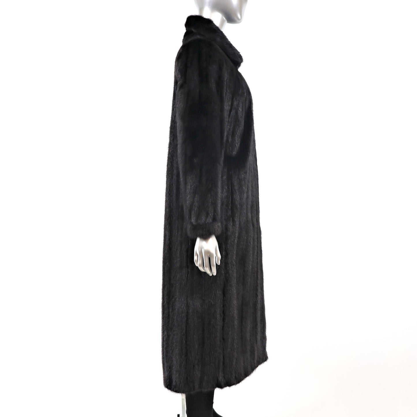 Black Mink Coat- Size M