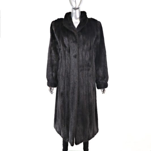 Black Mink Coat- Size M