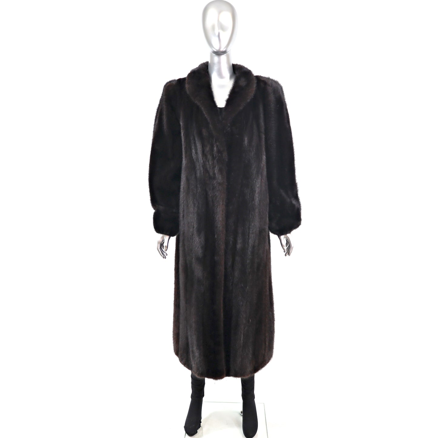 Black Mink Coat- Size M