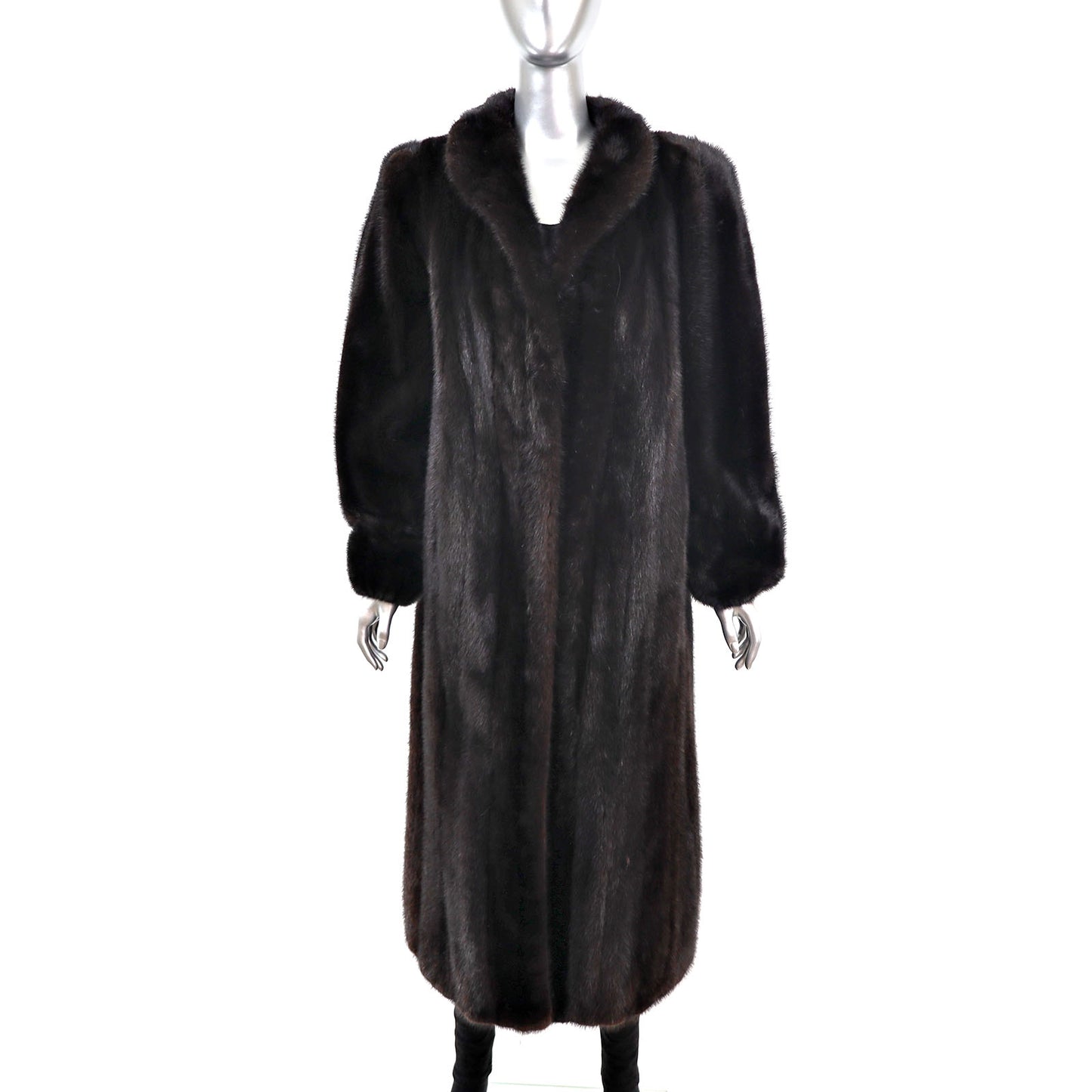 Black Mink Coat- Size M