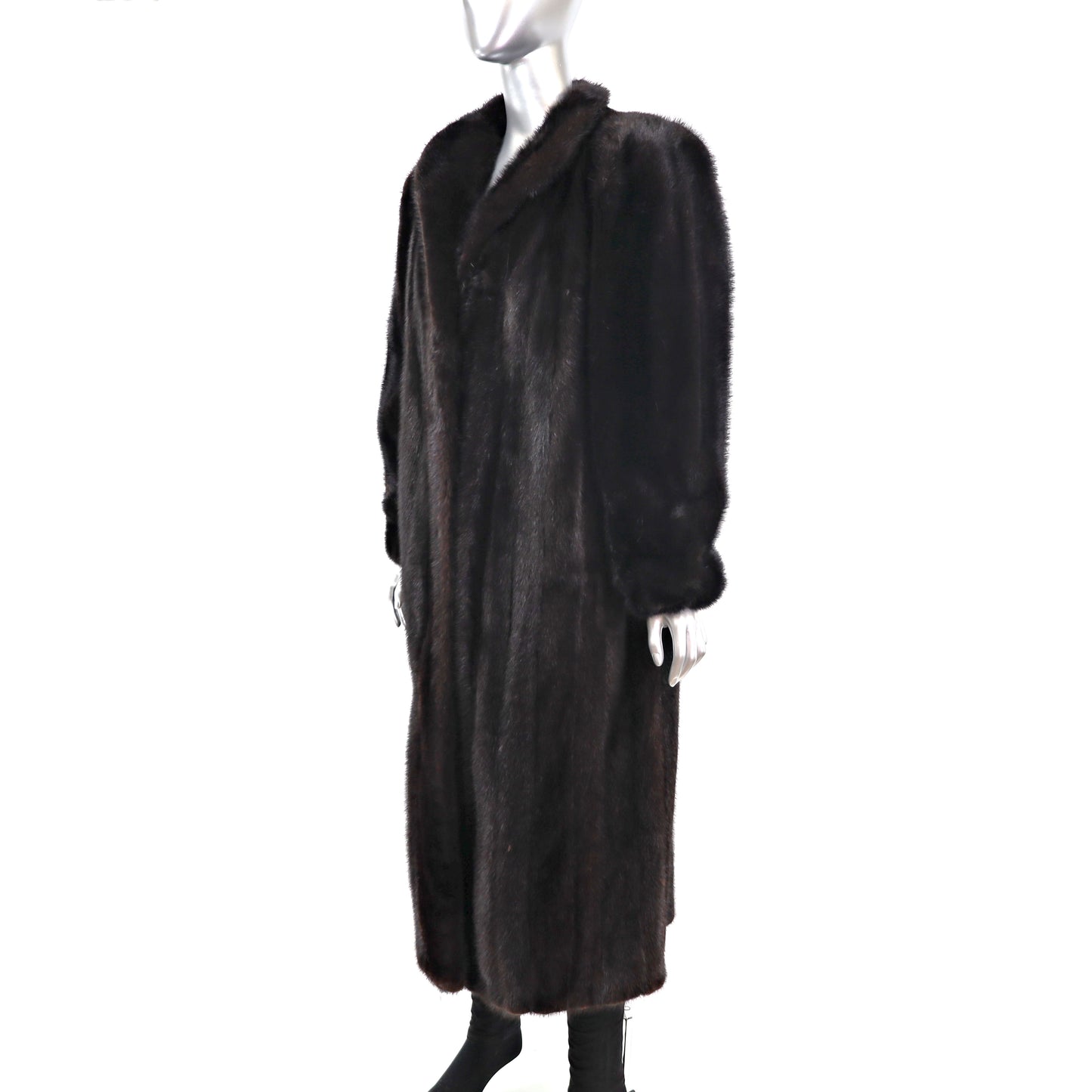 Black Mink Coat- Size M