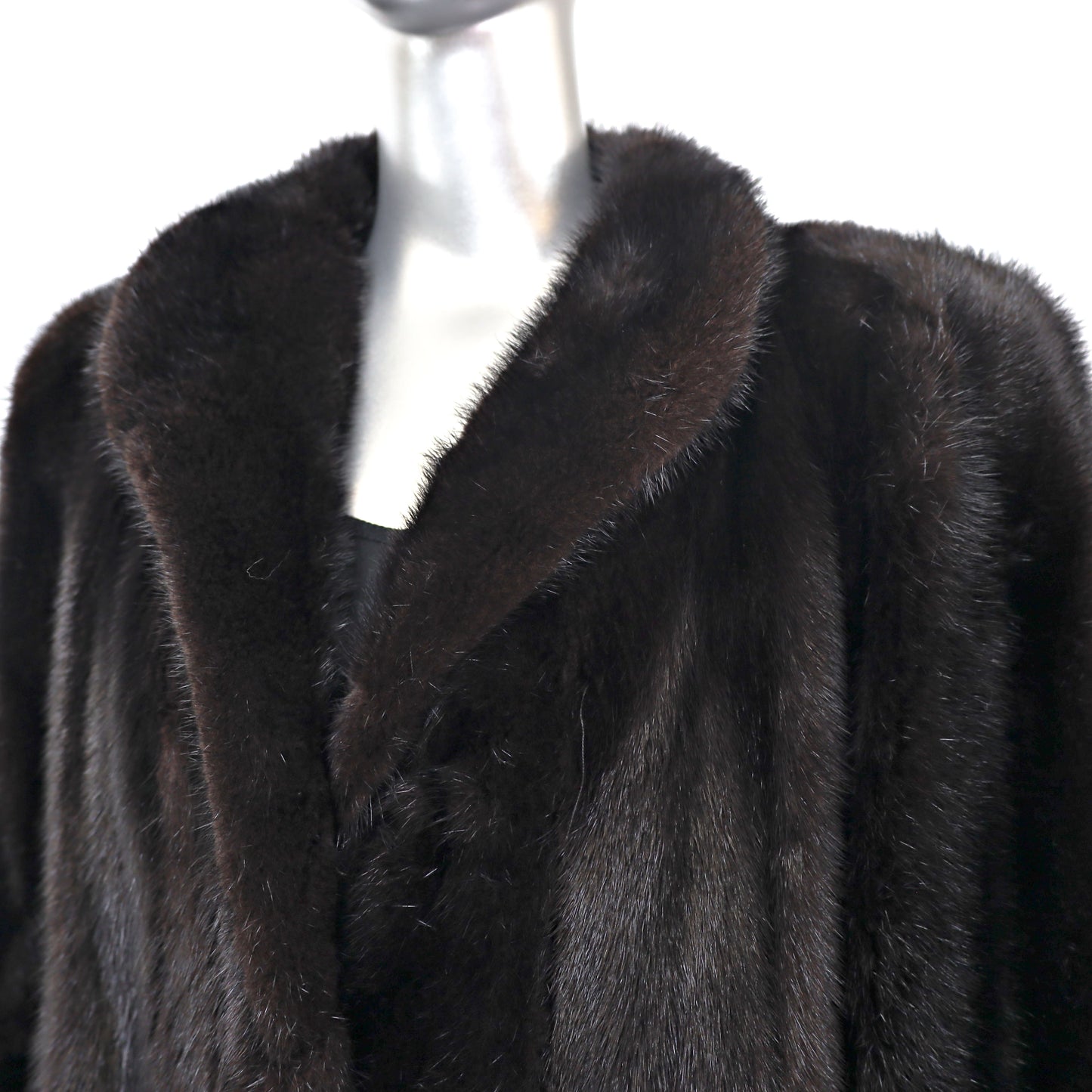 Black Mink Coat- Size M