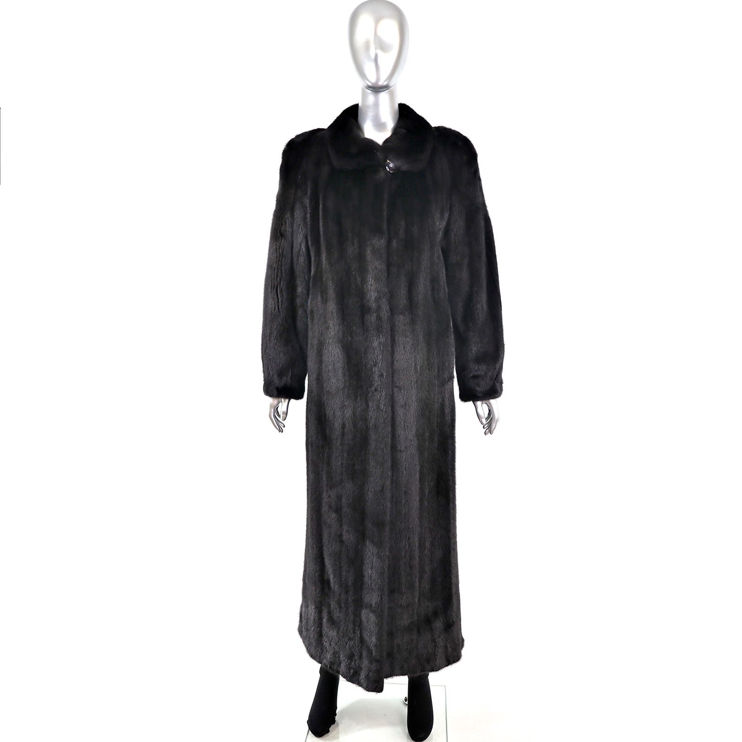 Black Mink Coat- Size M