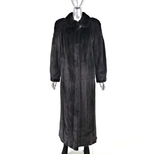 Black Mink Coat- Size M