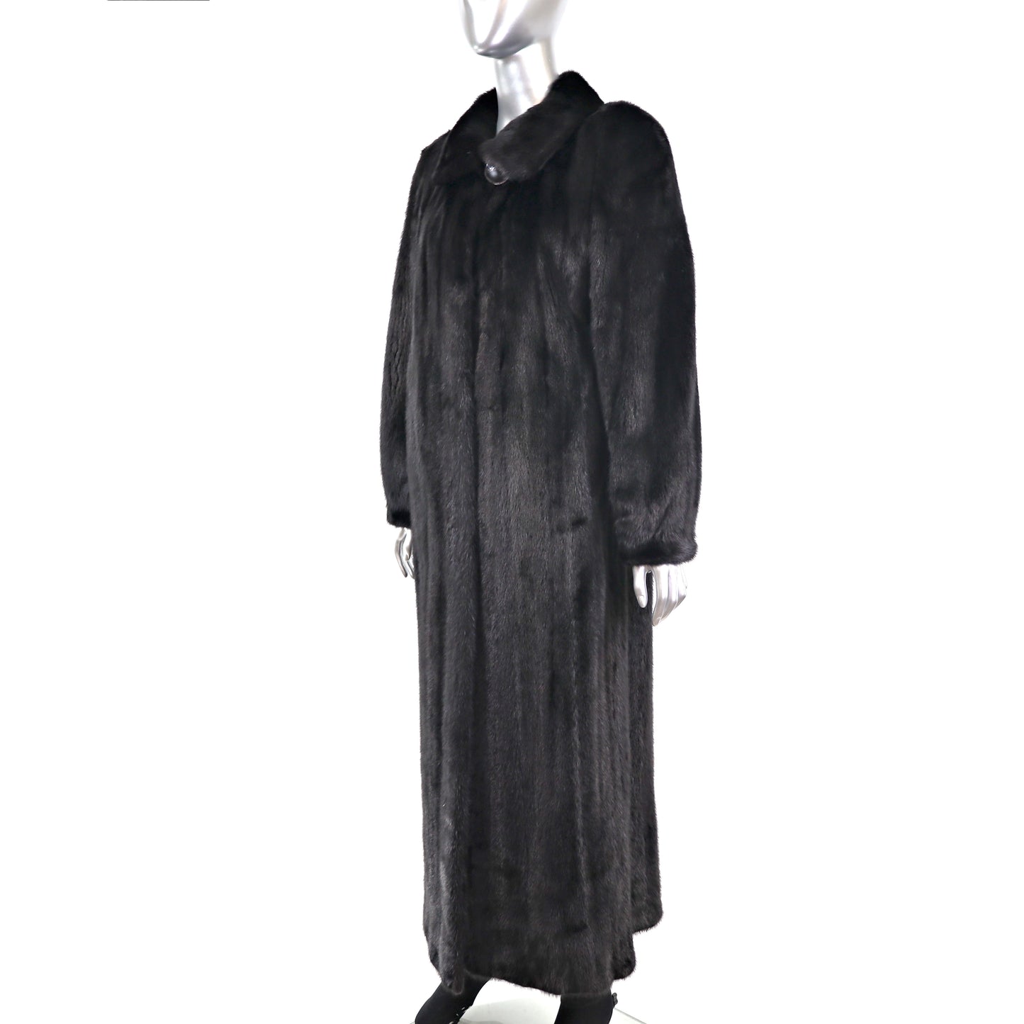 Black Mink Coat- Size M