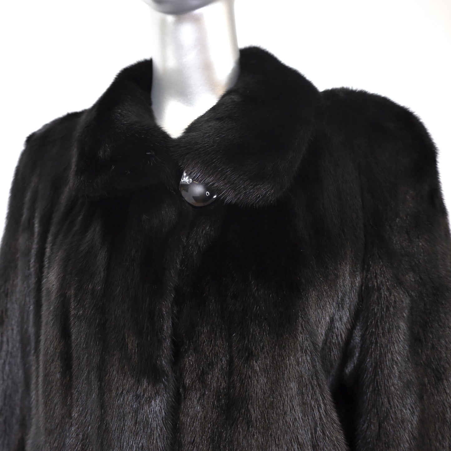 Black Mink Coat- Size M