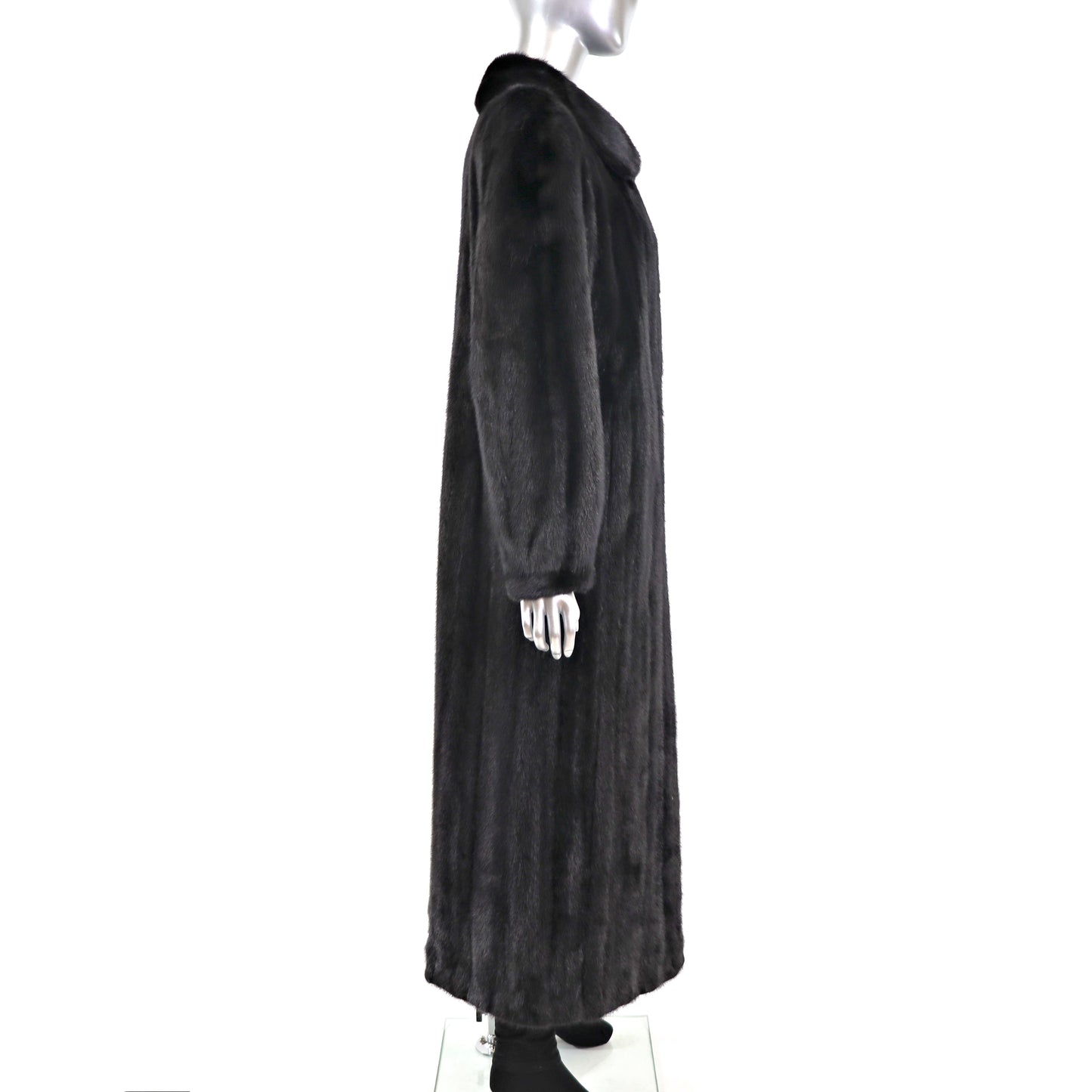 Black Mink Coat- Size M