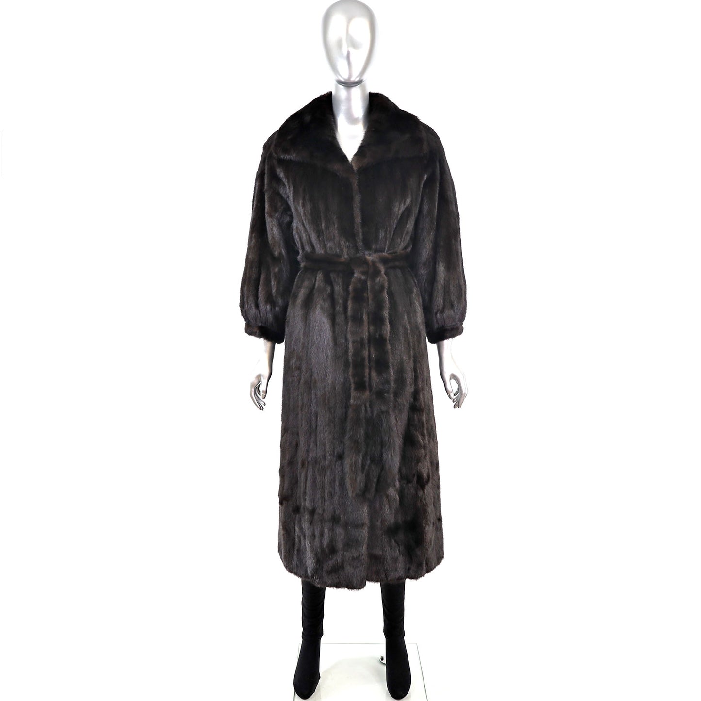 Black Mink Coat- Size S