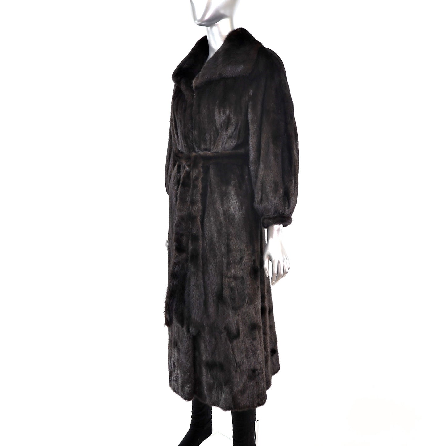 Black Mink Coat- Size S