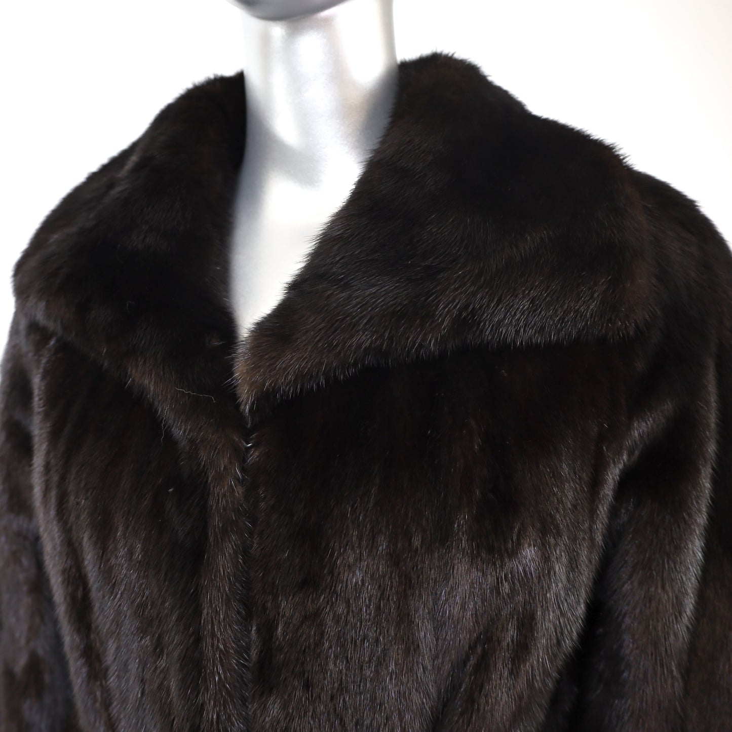 Black Mink Coat- Size S