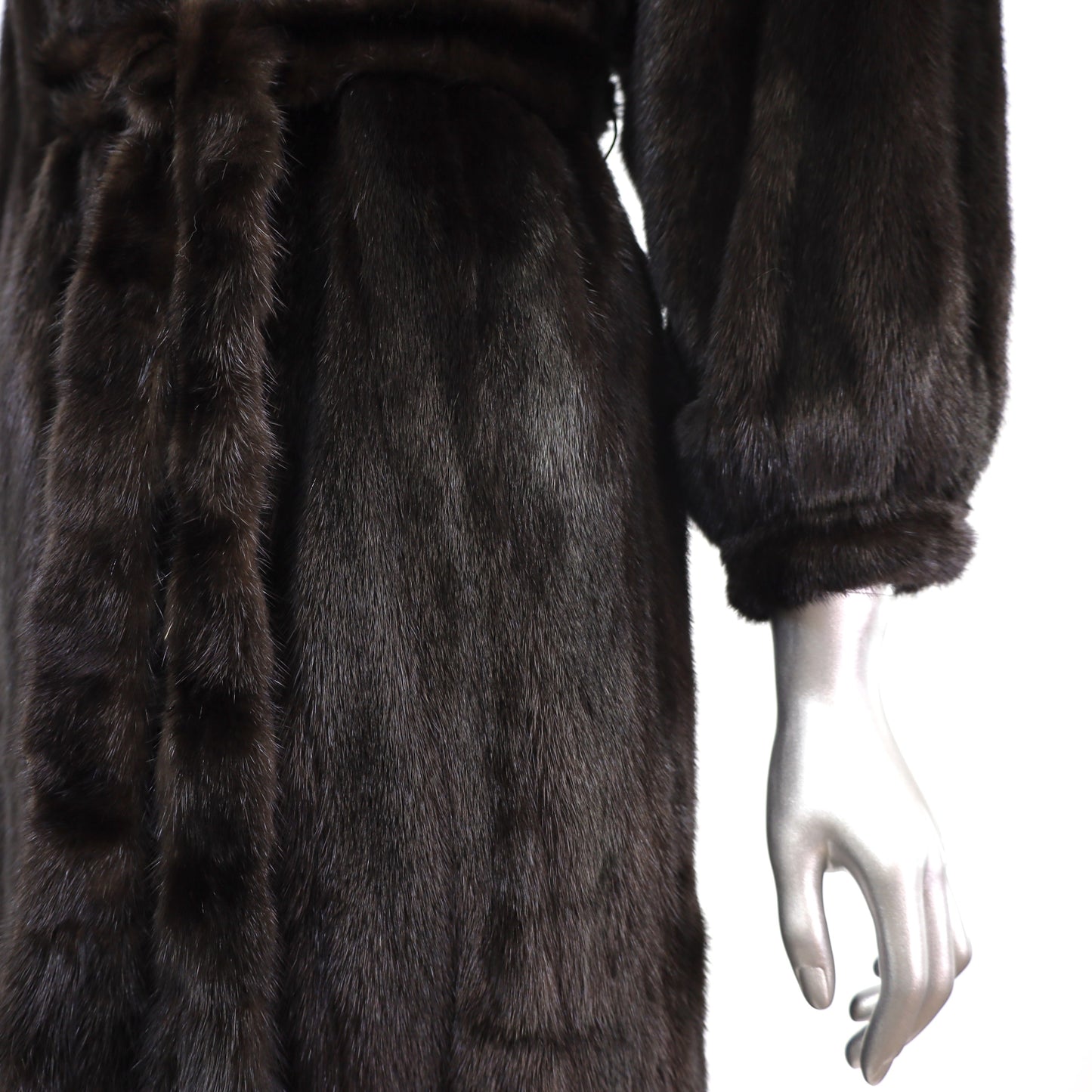 Black Mink Coat- Size S