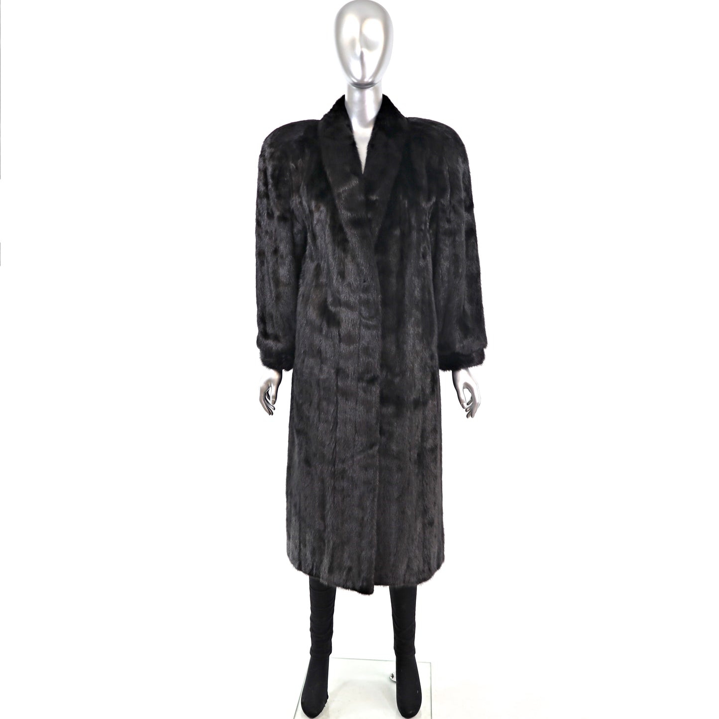 Black Mink Coat- Size S