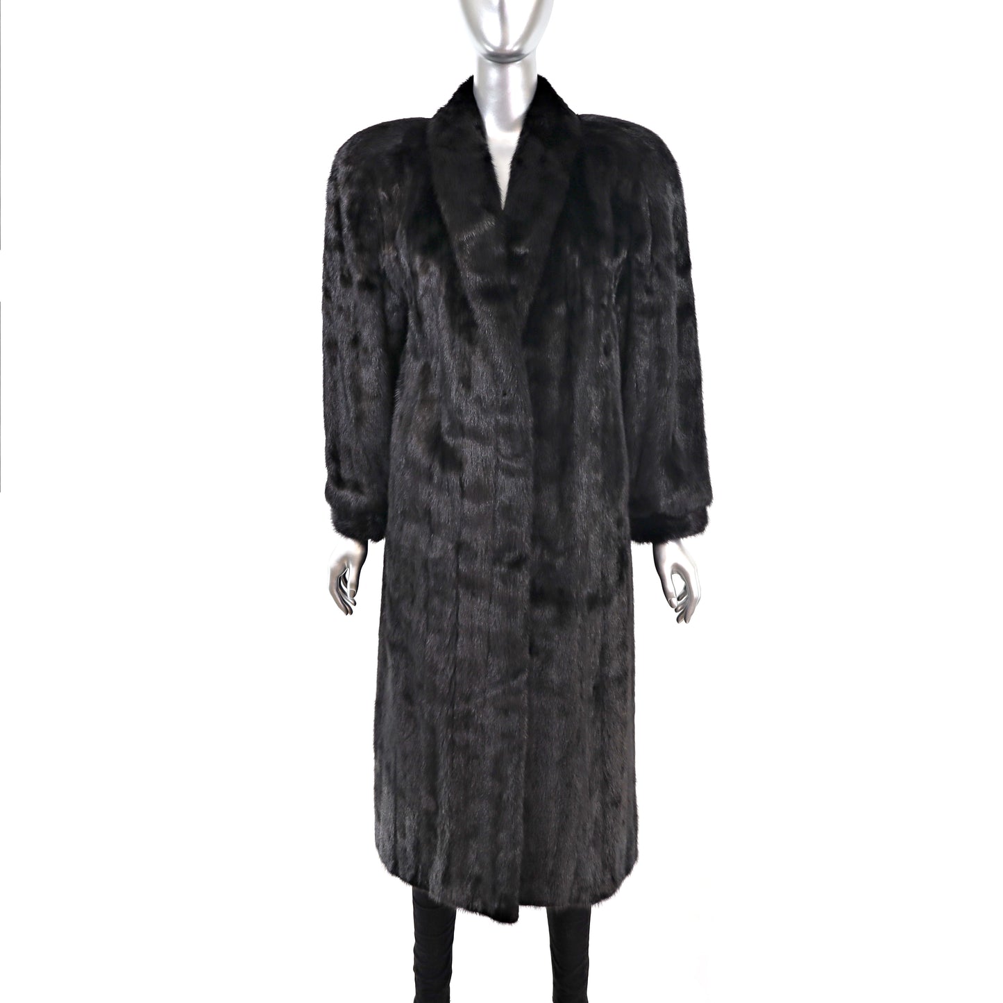 Black Mink Coat- Size S