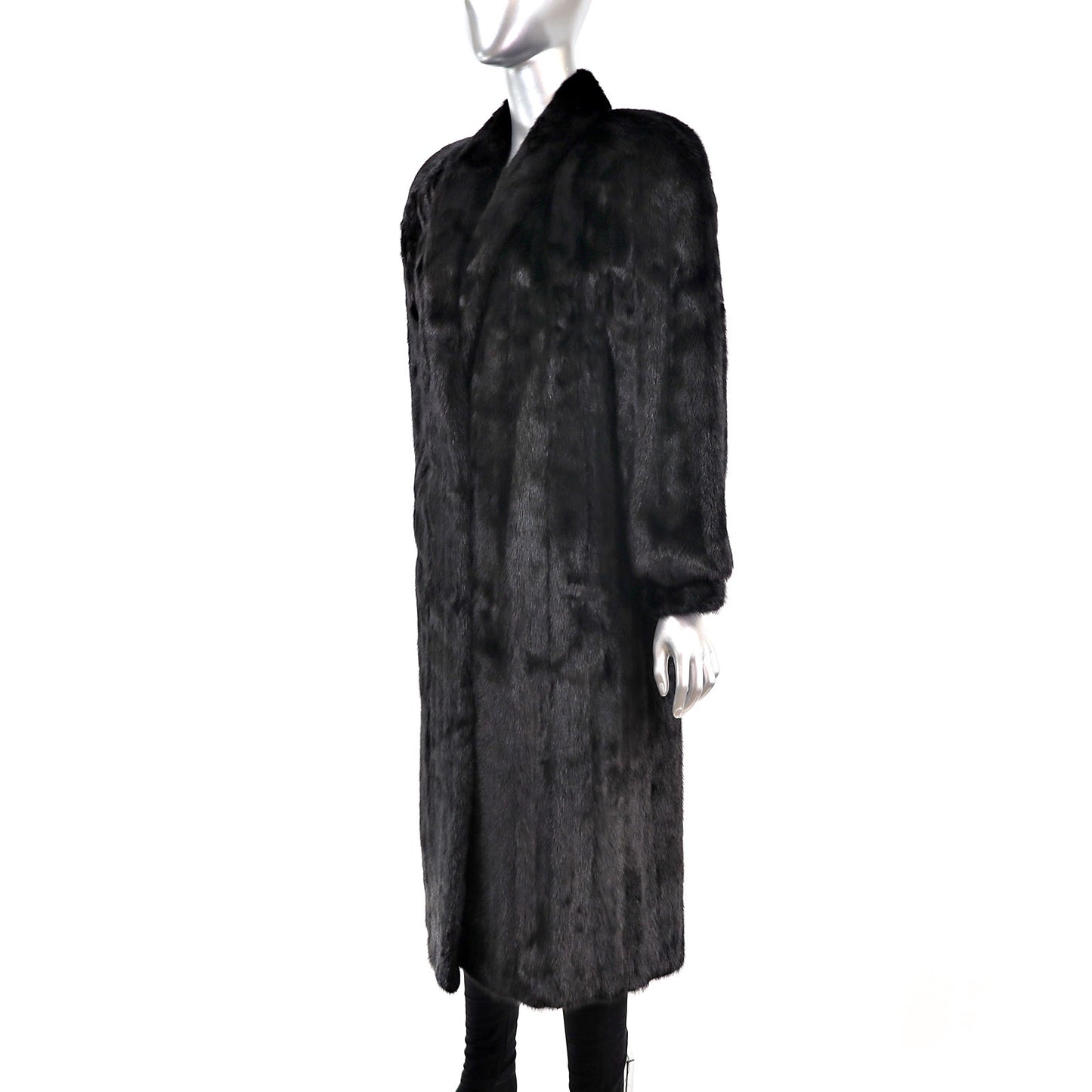 Black Mink Coat- Size S