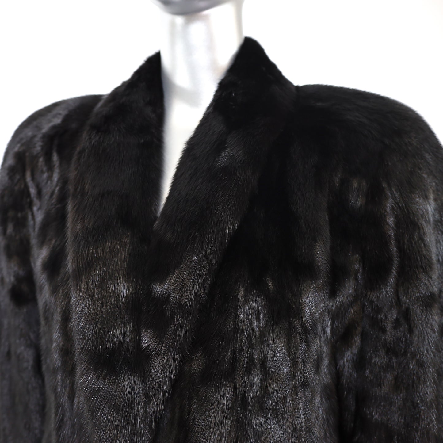 Black Mink Coat- Size S