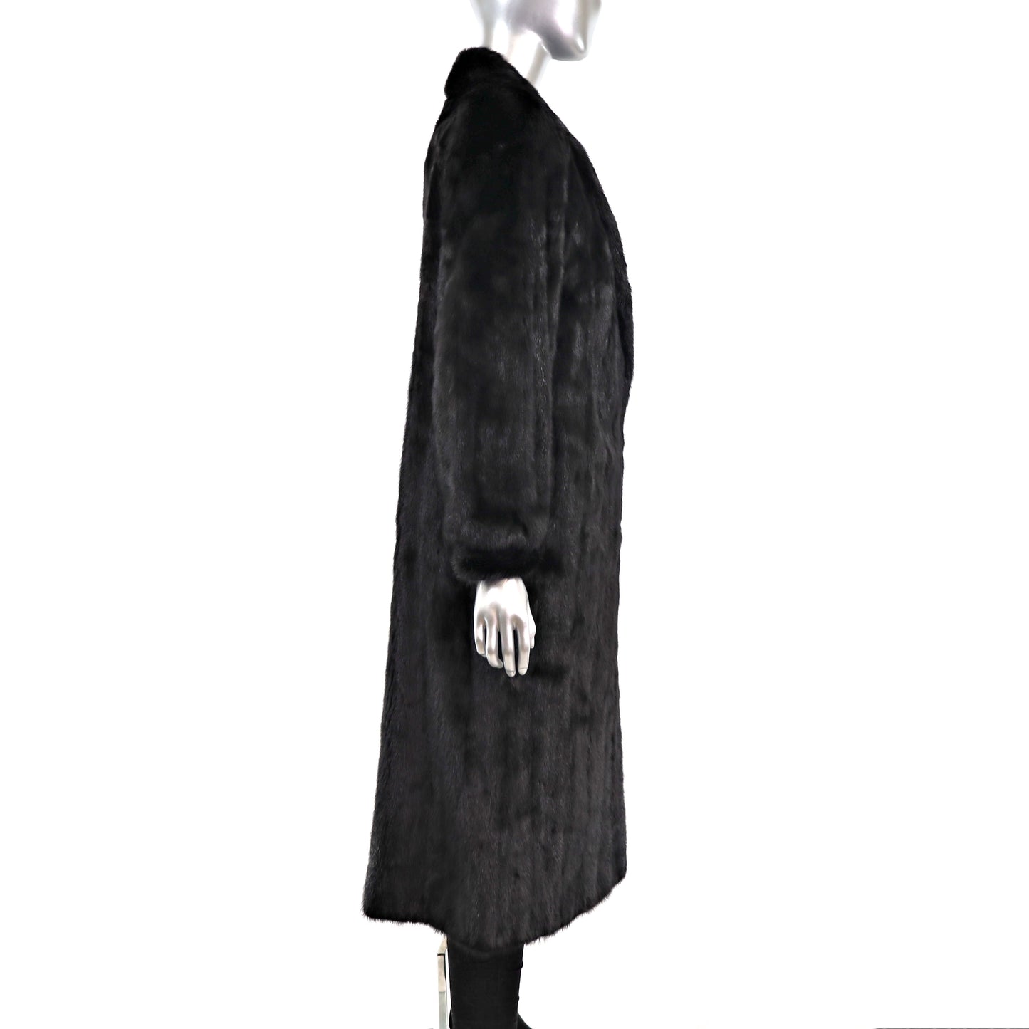 Black Mink Coat- Size S