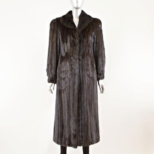 Black Mink Coat - Size M