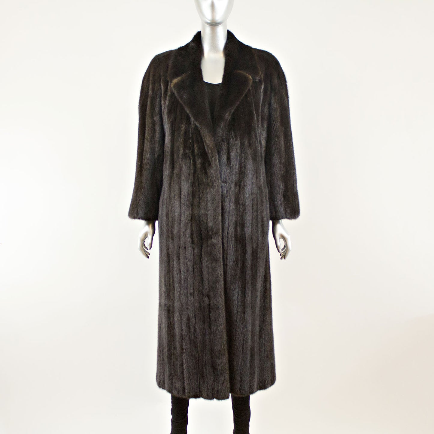 Black Mink Coat - Size S