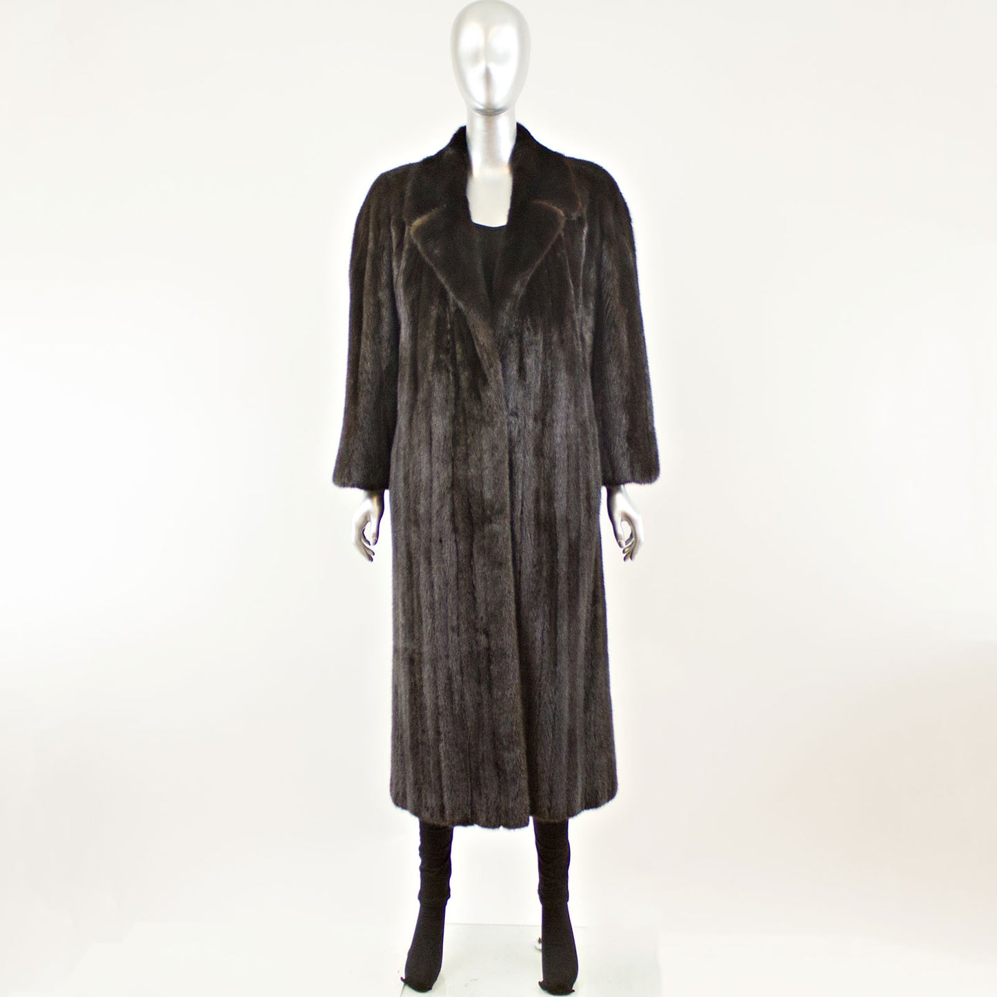 Black Mink Coat - Size S