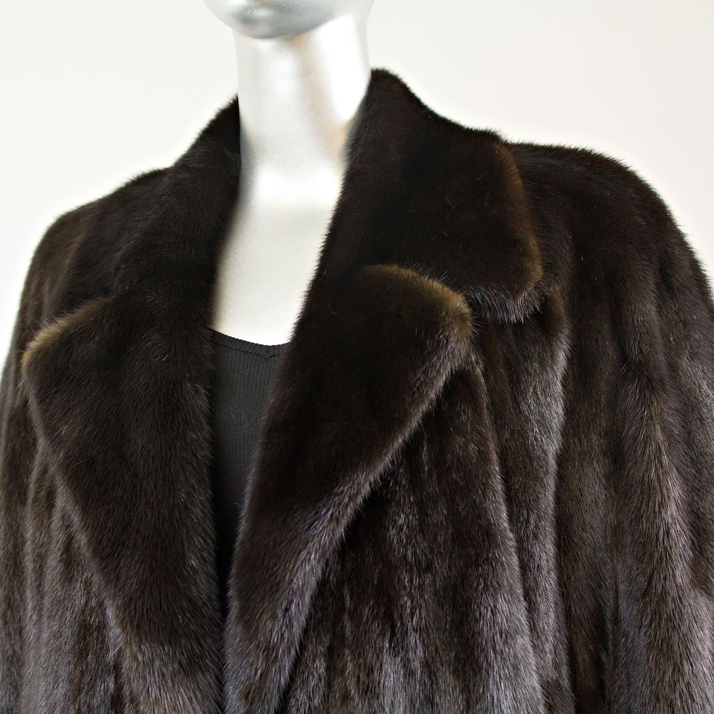 Black Mink Coat - Size S