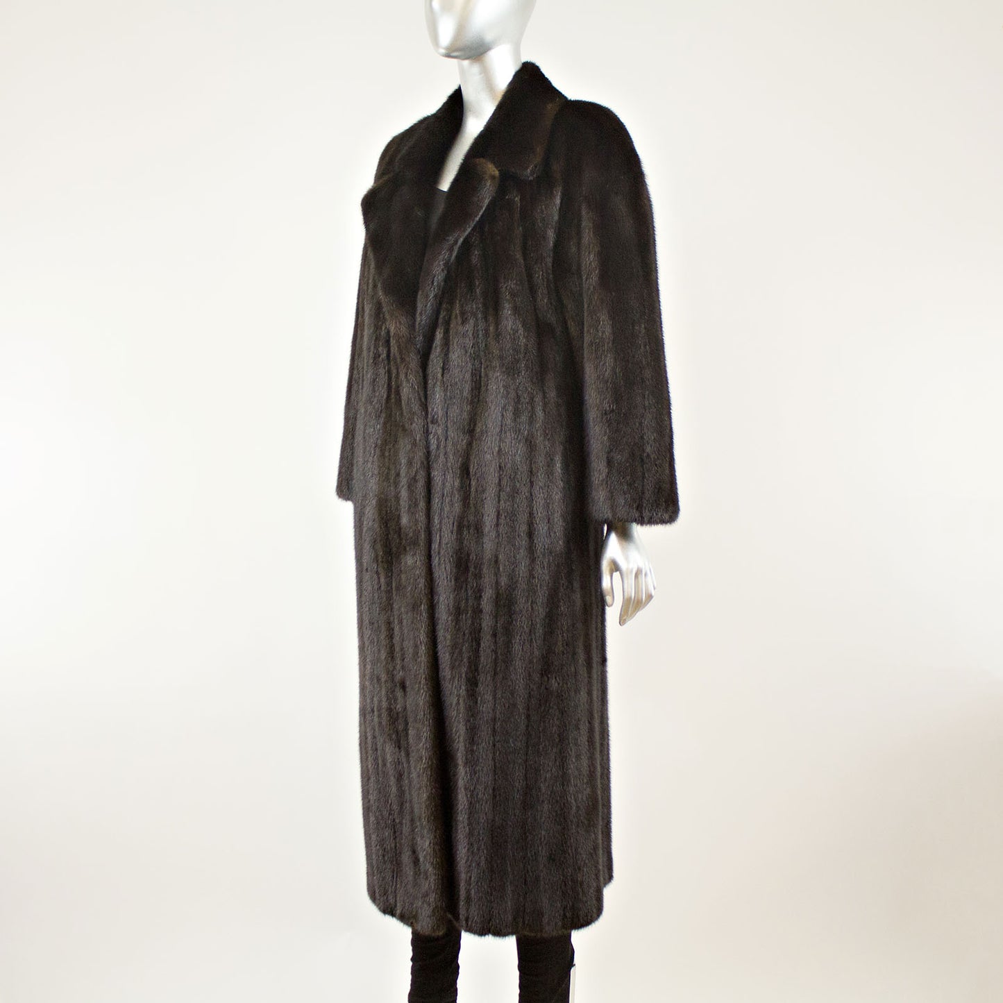 Black Mink Coat - Size S