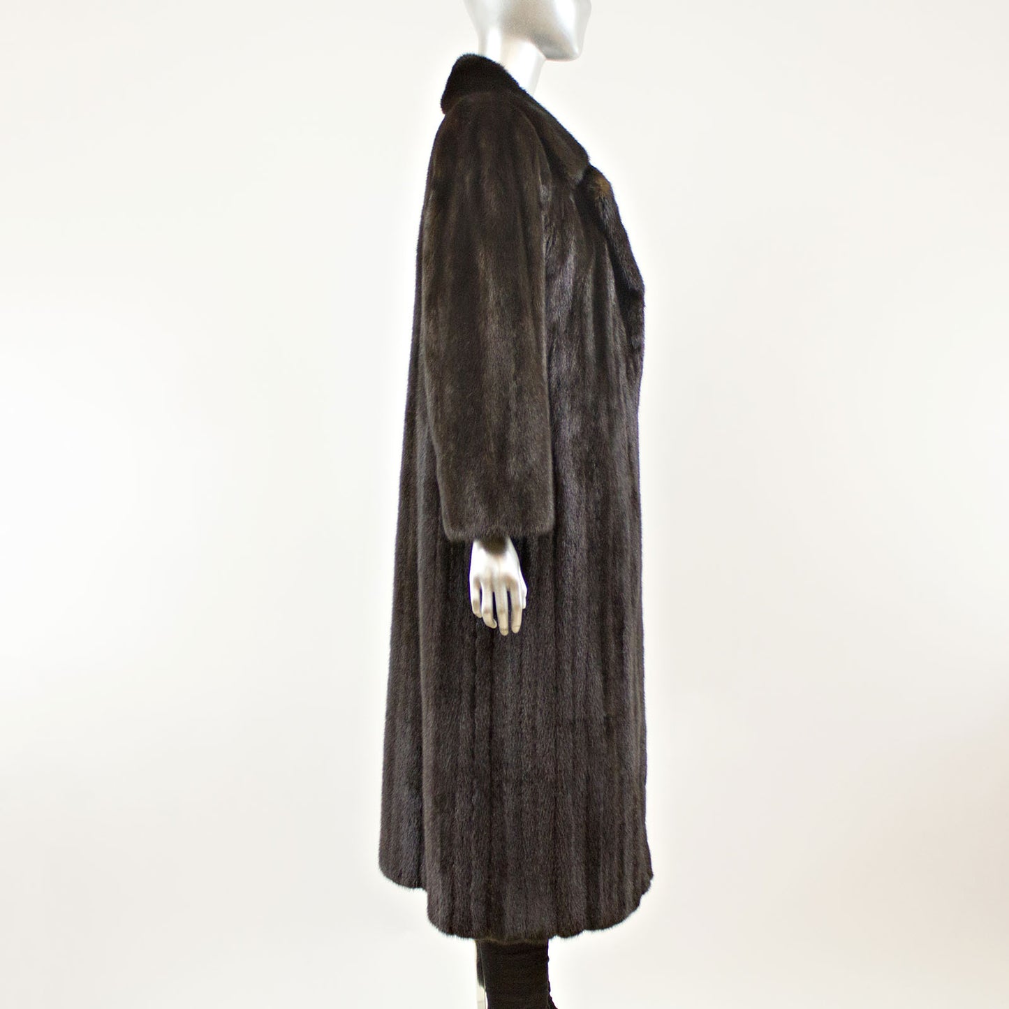 Black Mink Coat - Size S