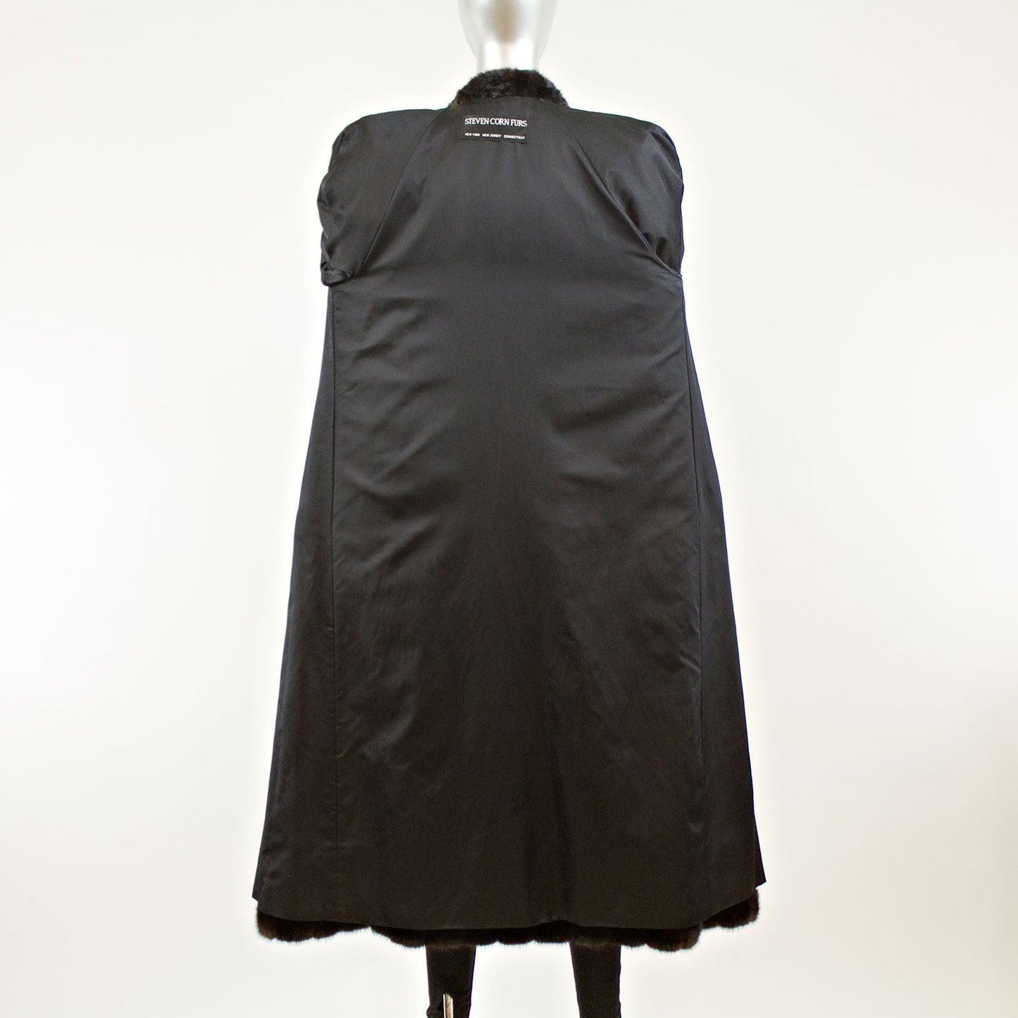 Black Mink Coat - Size S