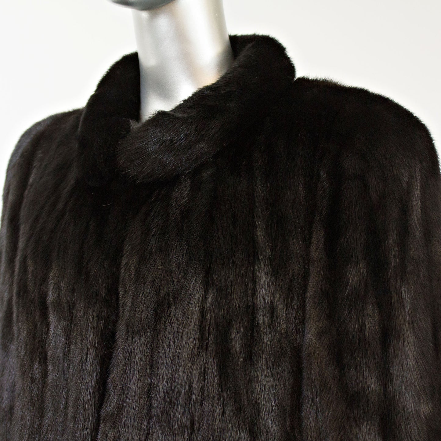 Black Mink Coat- Size M