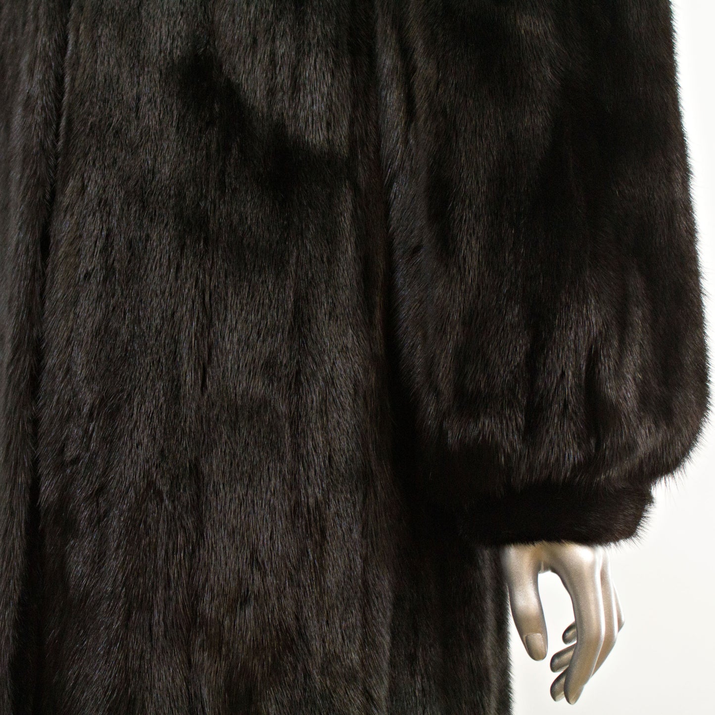 Black Mink Coat- Size M