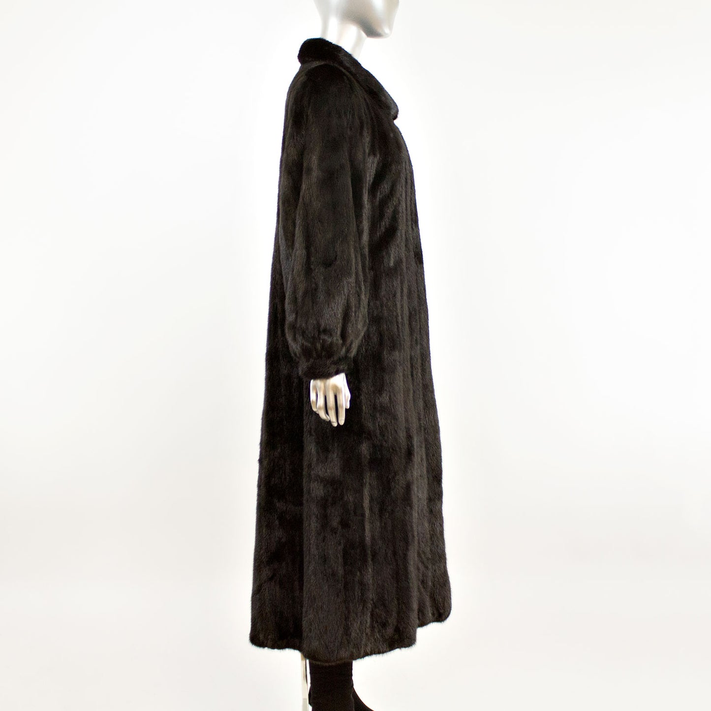 Black Mink Coat- Size M