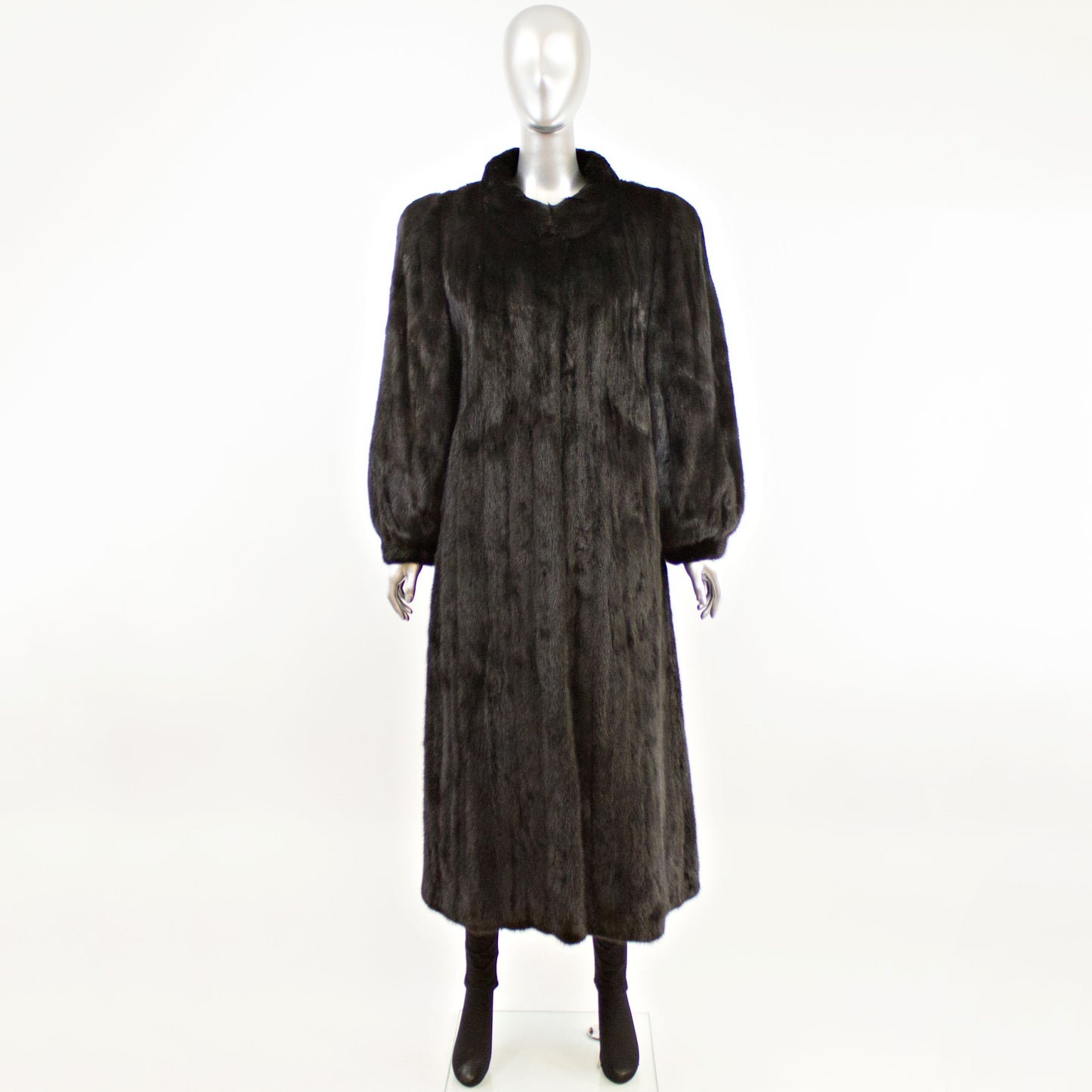 Black Mink Coat- Size M