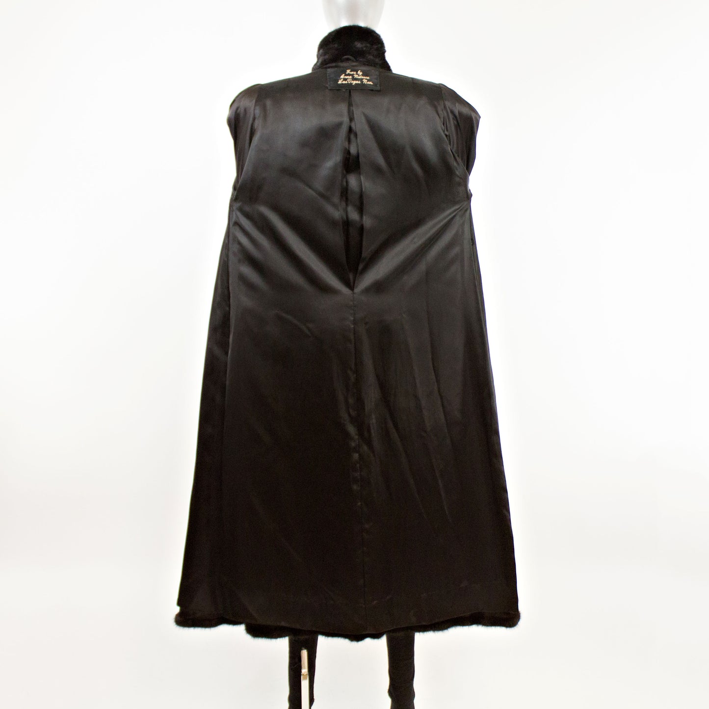 Black Mink Coat- Size M