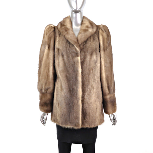 Light Brown Mink Jacket- Size M