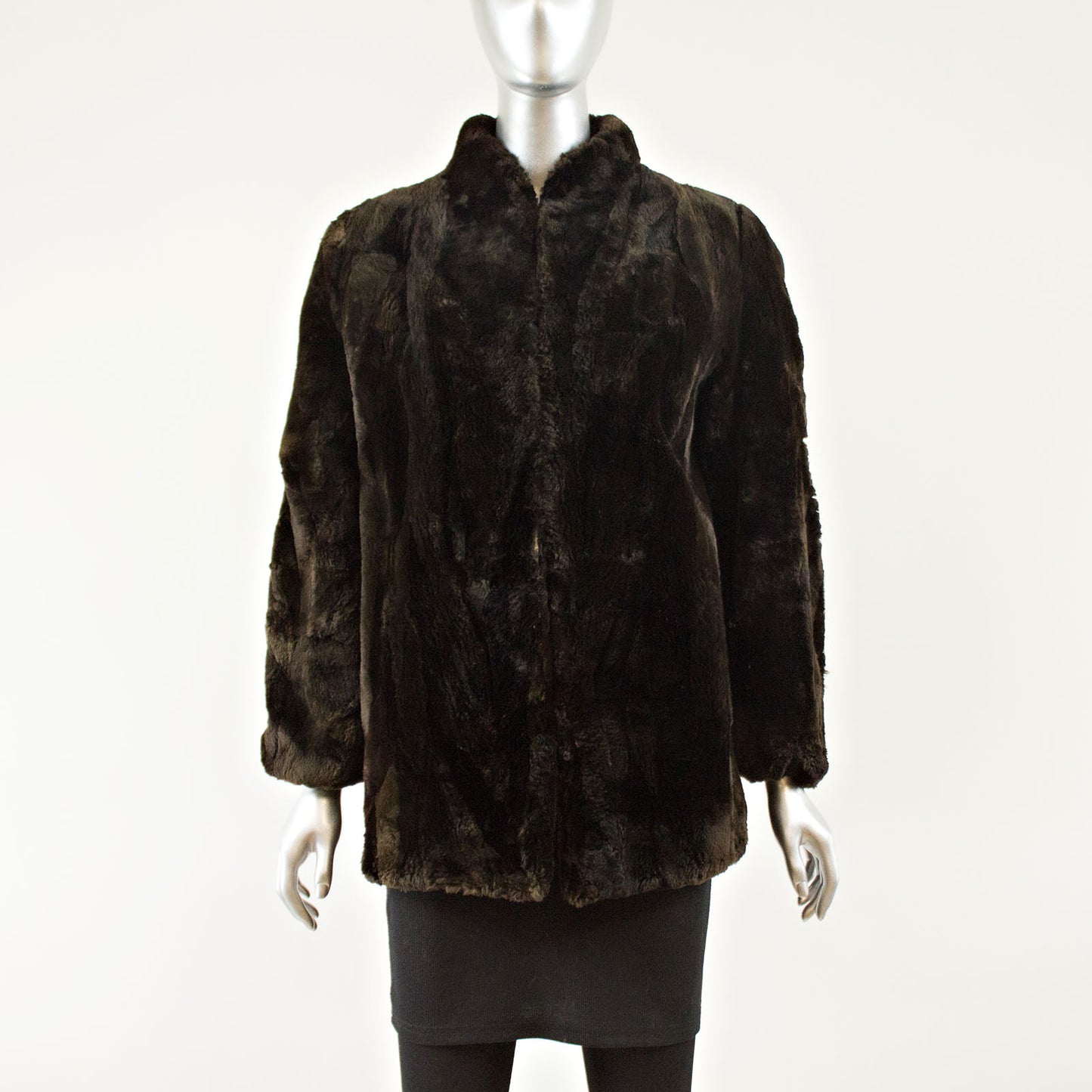 Sectioned Sheared Beaver Jacket - Size M