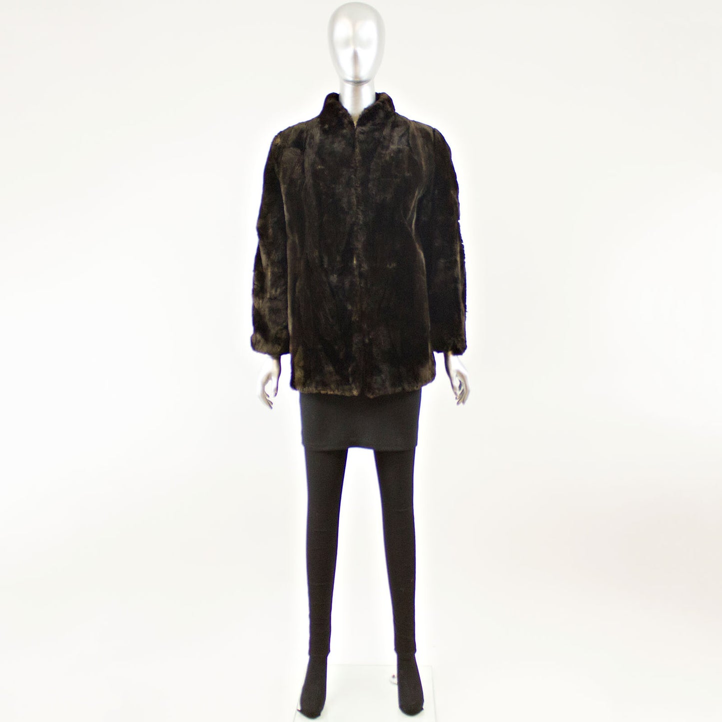 Sectioned Sheared Beaver Jacket - Size M