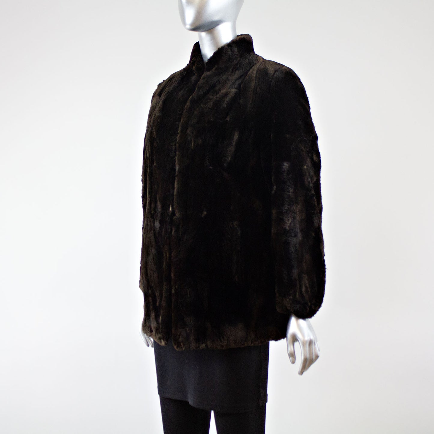 Sectioned Sheared Beaver Jacket - Size M