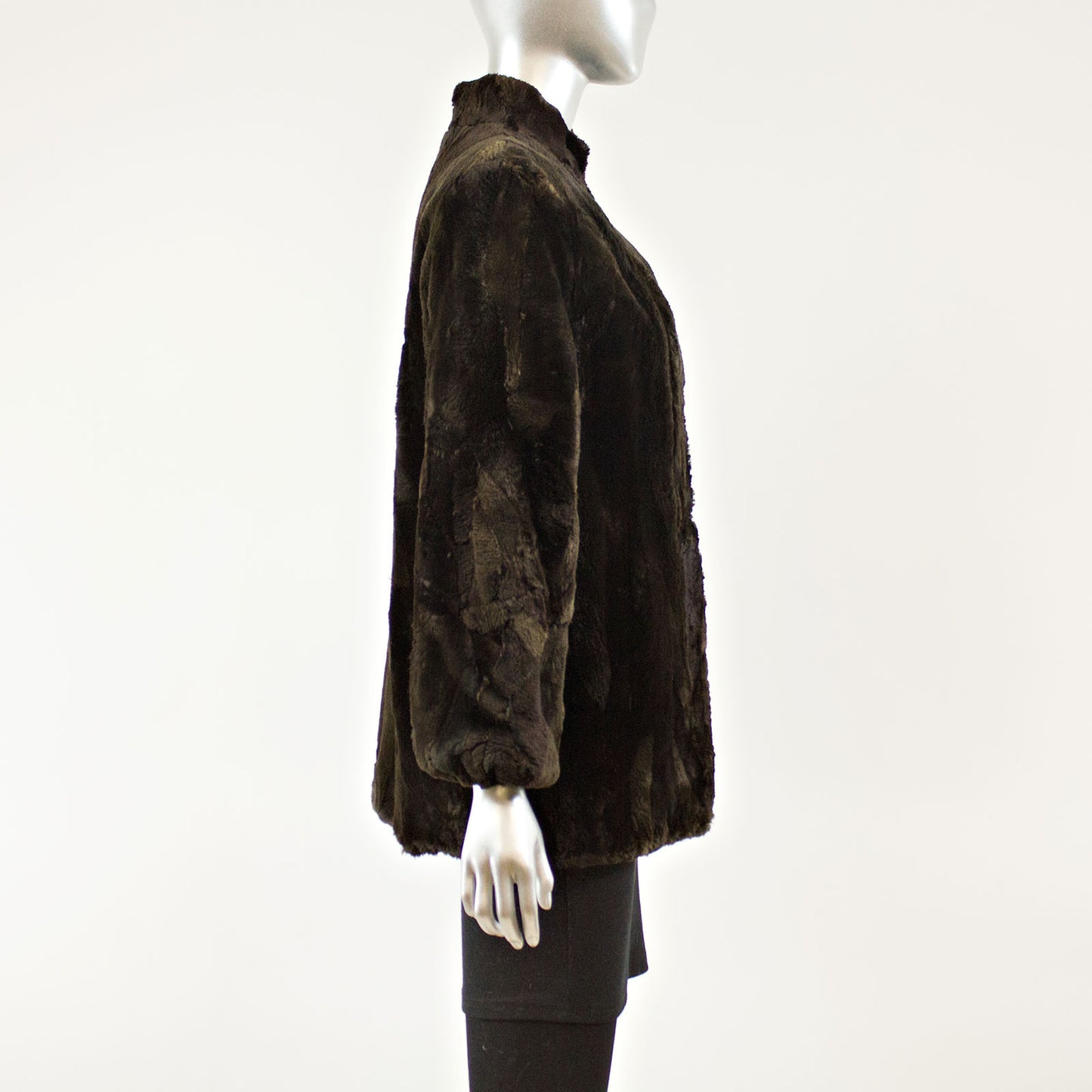 Sectioned Sheared Beaver Jacket - Size M