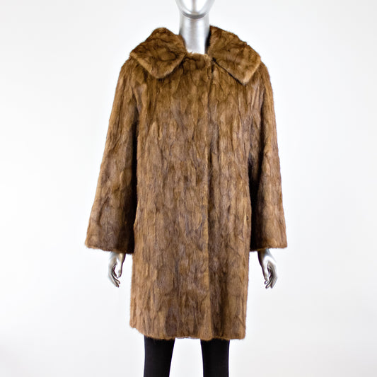 Section Mahogany Mink 3/4 Jacket- Size L