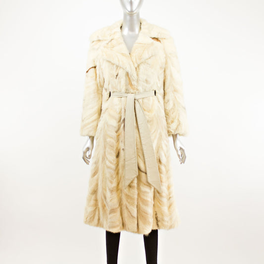 Section Mink 7/8 Coat- Size XXS