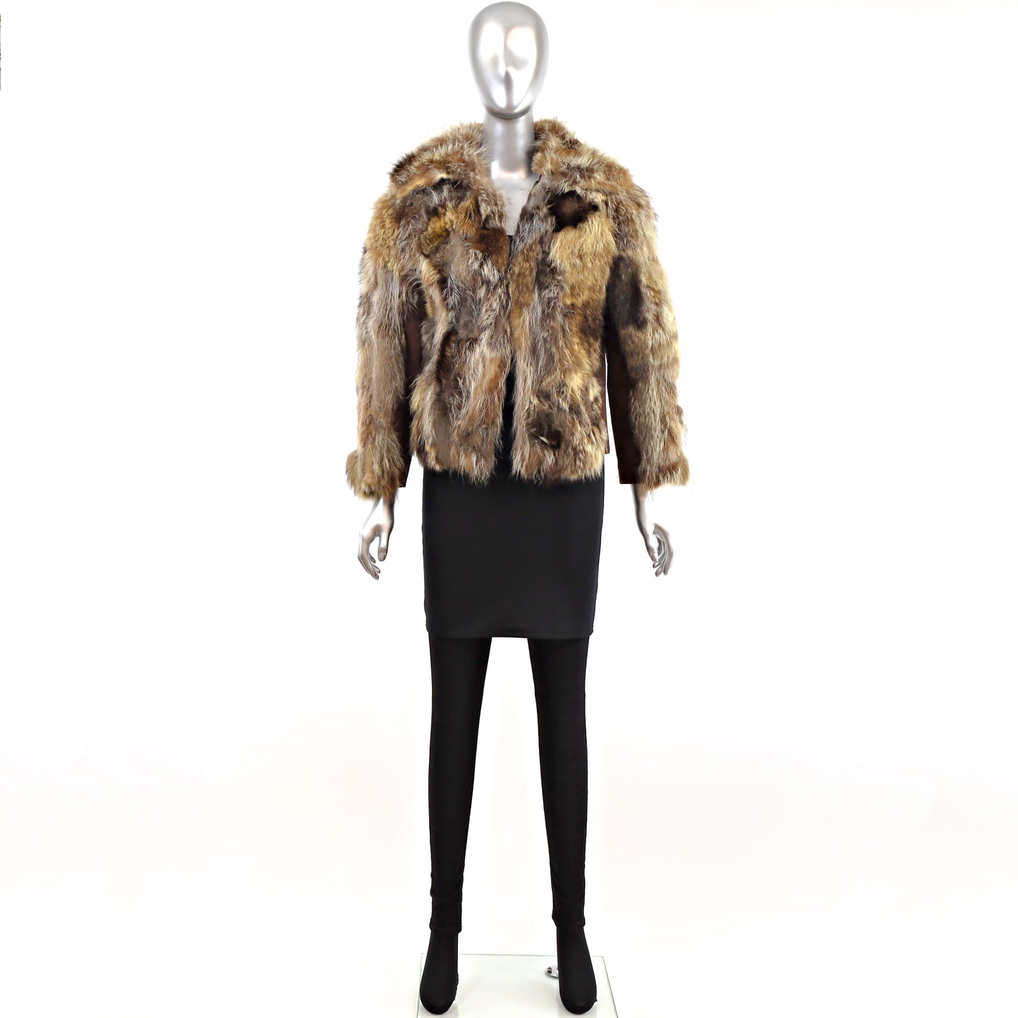 Section Raccoon Jacket with Suede Trim- Size S (Vintage Furs)