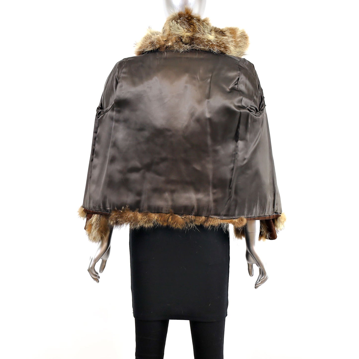 Section Raccoon Jacket with Suede Trim- Size S (Vintage Furs)