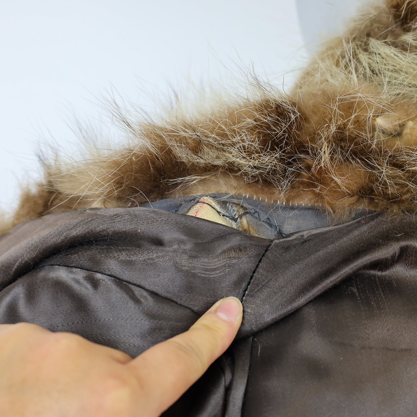 Section Raccoon Jacket with Suede Trim- Size S (Vintage Furs)