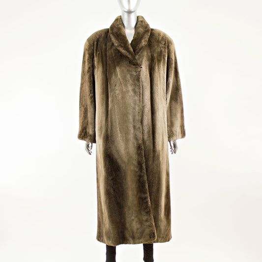 Sheared Phantom Beaver Coat - Size M