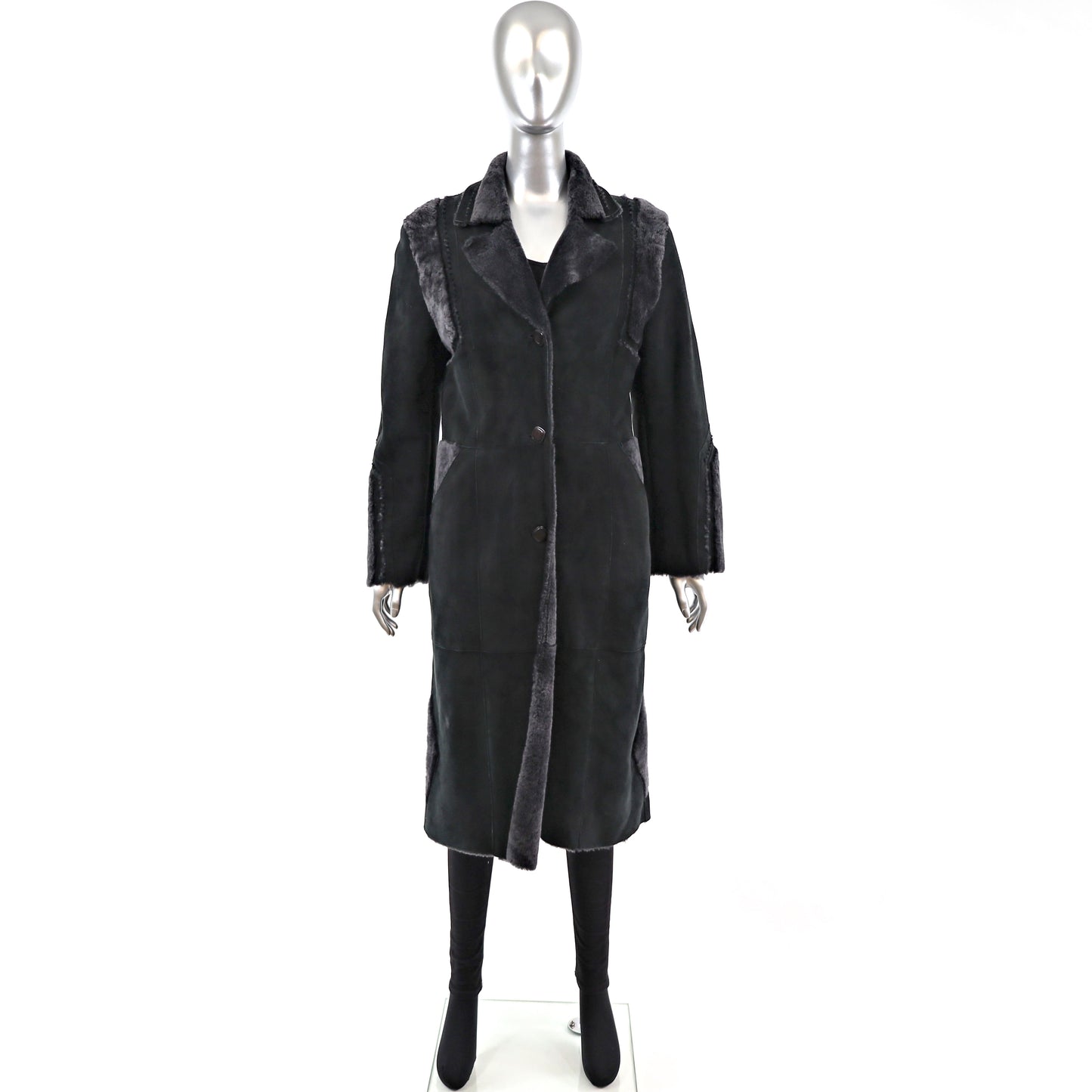 Full Length Shearling Coat- Size XS