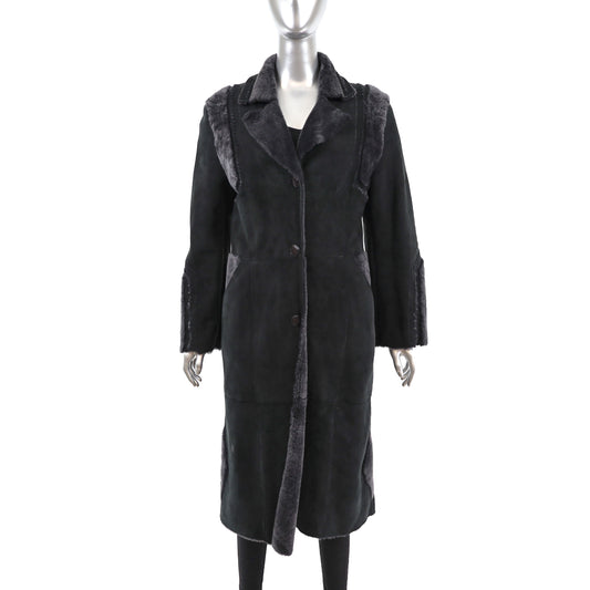 Full Length Shearling Coat- Size XS