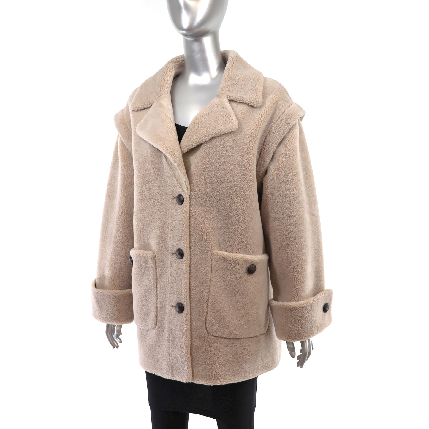 Faux Shearling Jacket- Size L