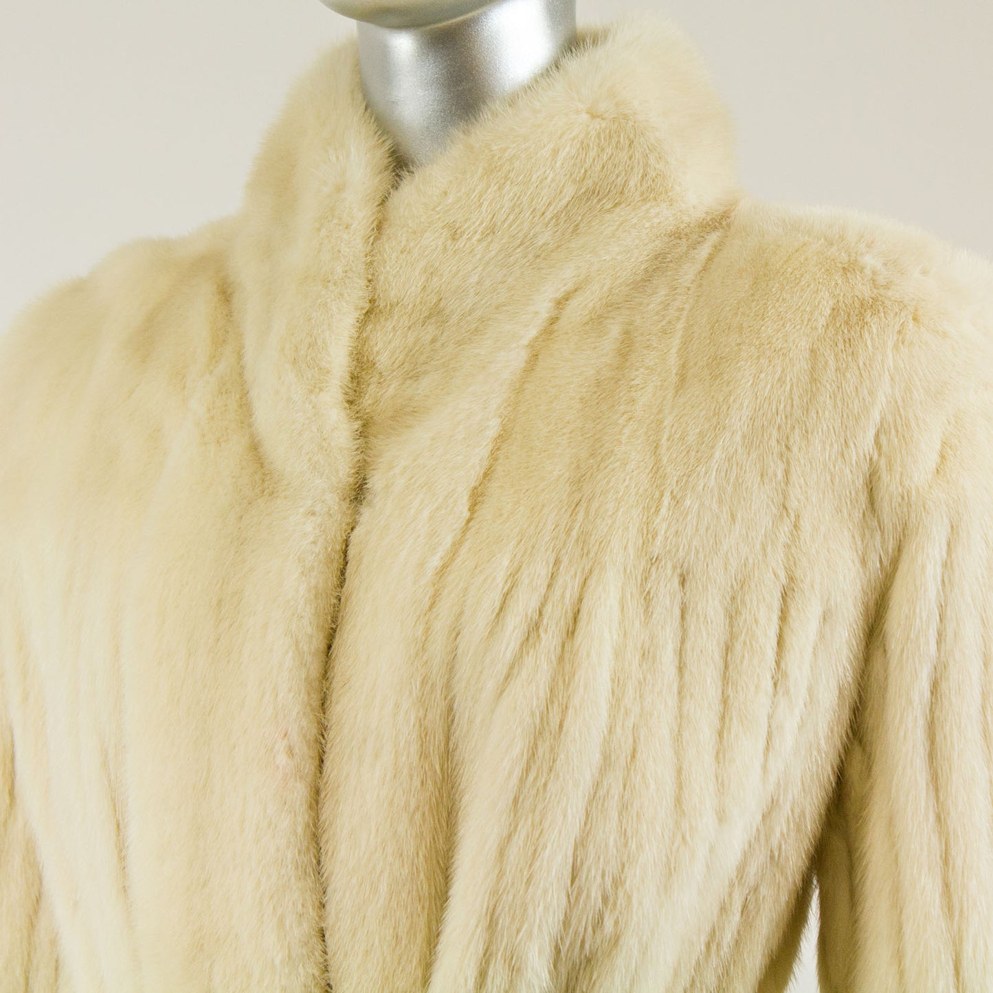 Tourmaline Corded Mink Coat with Belt- Size S (Vintage Furs)