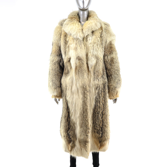 Full Length Fox Coat- Size M